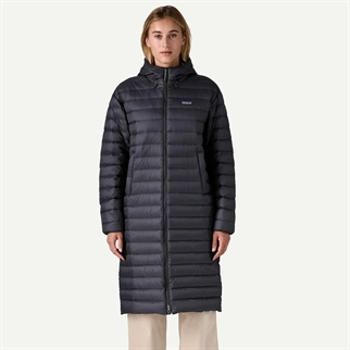 Patagonia Womens Recycled Down Sweater Parka sort model front